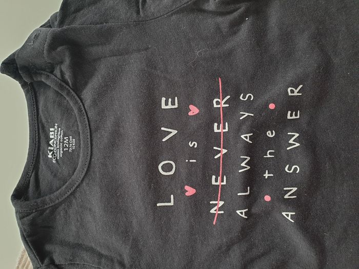 Tshirt ML bleu foncé à message - T12M - Kiabi - photo numéro 2