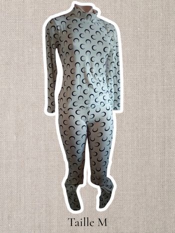 Magnifique ensemble blanc motif lune 🌙 noir - Taille M