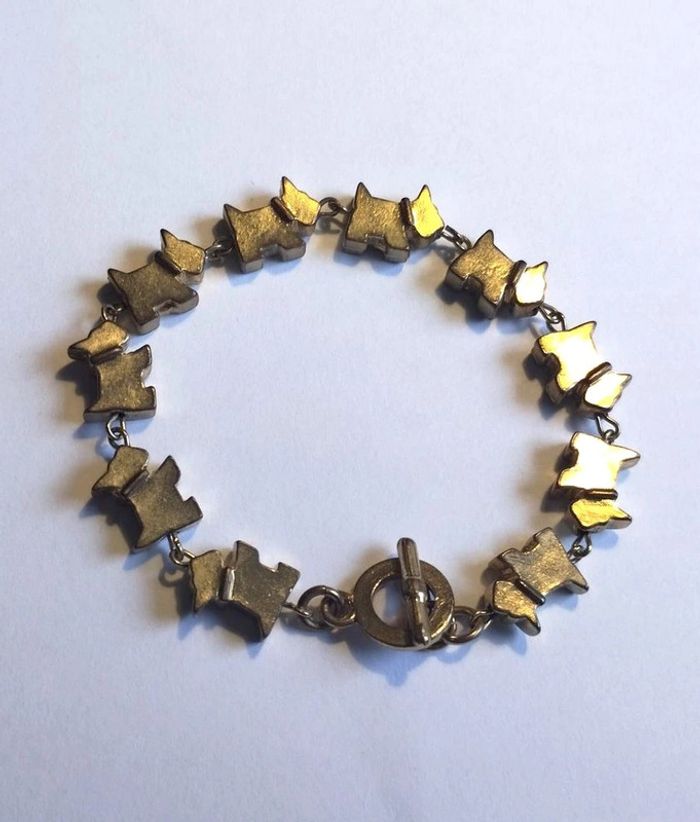 Bracelet fantaisie chiens dorés Agatha - photo numéro 3