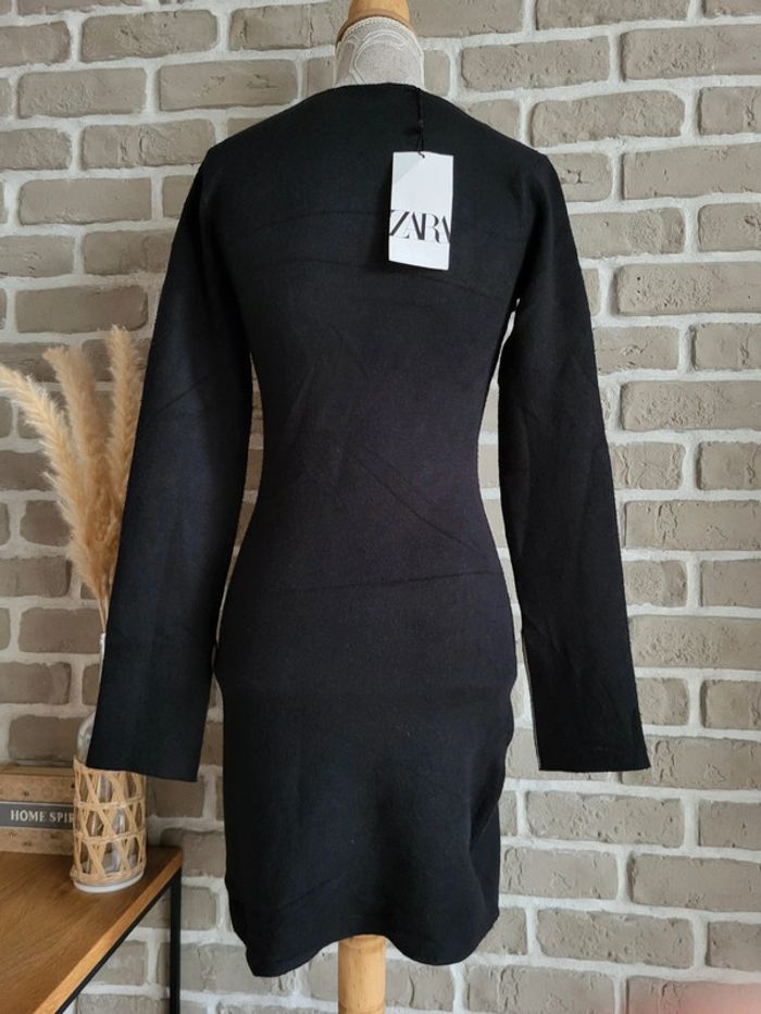 Robe moulante en maille noire très douce Zara neuve avec étiquette - photo numéro 11