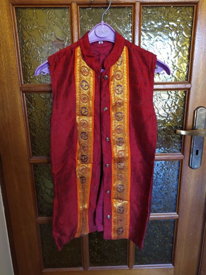 Tunique longue boutonnée