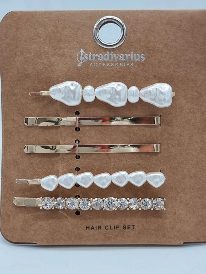 Stradivarius lot 5 barrettes dorées - photo numéro 4