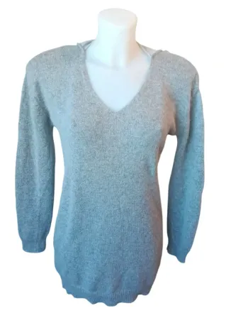Magnifique pull long ou tunique très doux avec nœud L