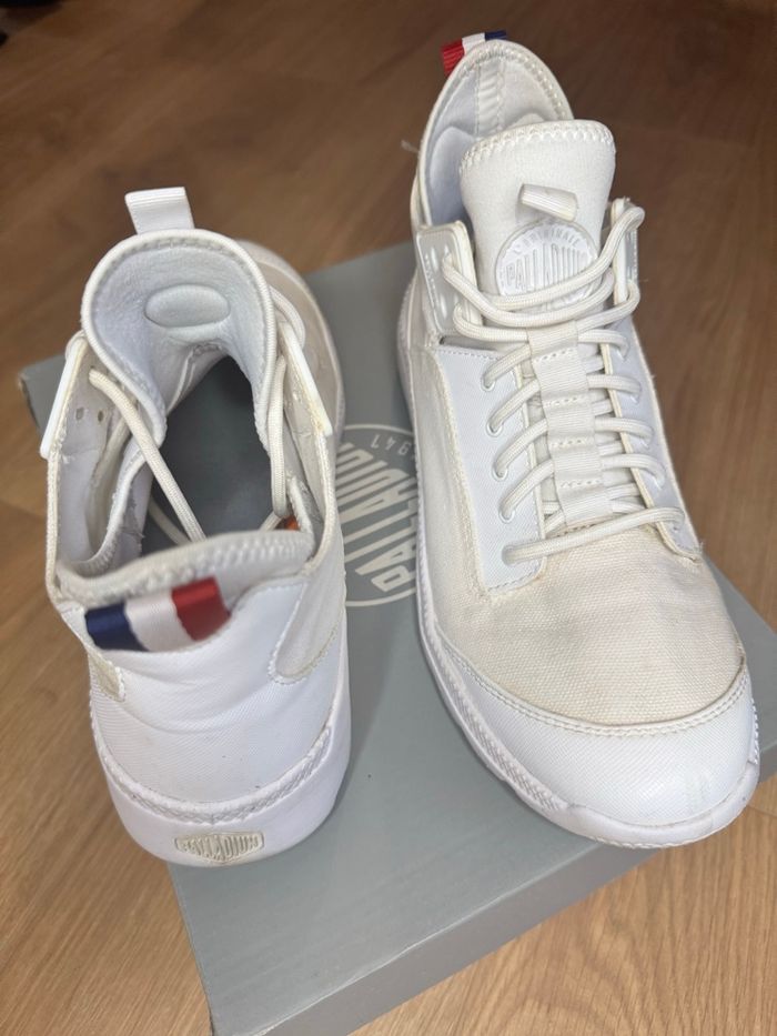 Basket montante Pallidium en toile blanche - photo numéro 4