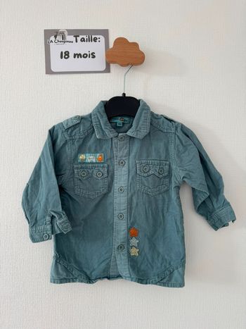 Chemise bleu - taille 18 mois 🌼