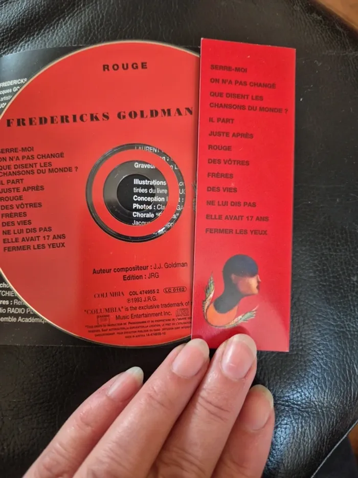 CD album Rouge de Fredericks Goldman Jones - photo numéro 7