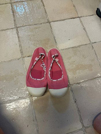 Ballerine rose corail les petits pois sont rouges 33