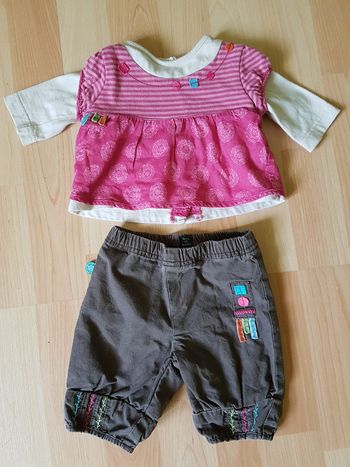 Ensemble bébé fille 1 mois Terre de marins