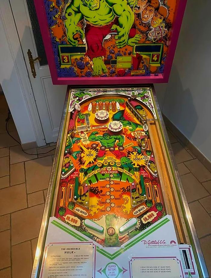 Très beau gottlieb L'incroyable HULK de Gottlieb  très bon état, - photo numéro 4