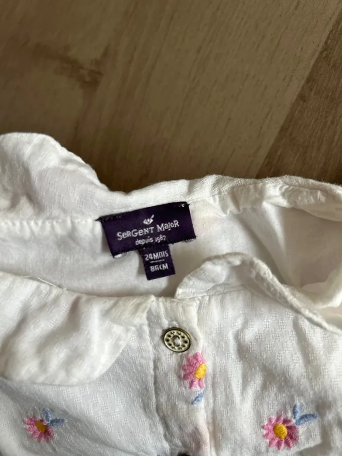 Robe en gaze de coton sergent major - photo numéro 2