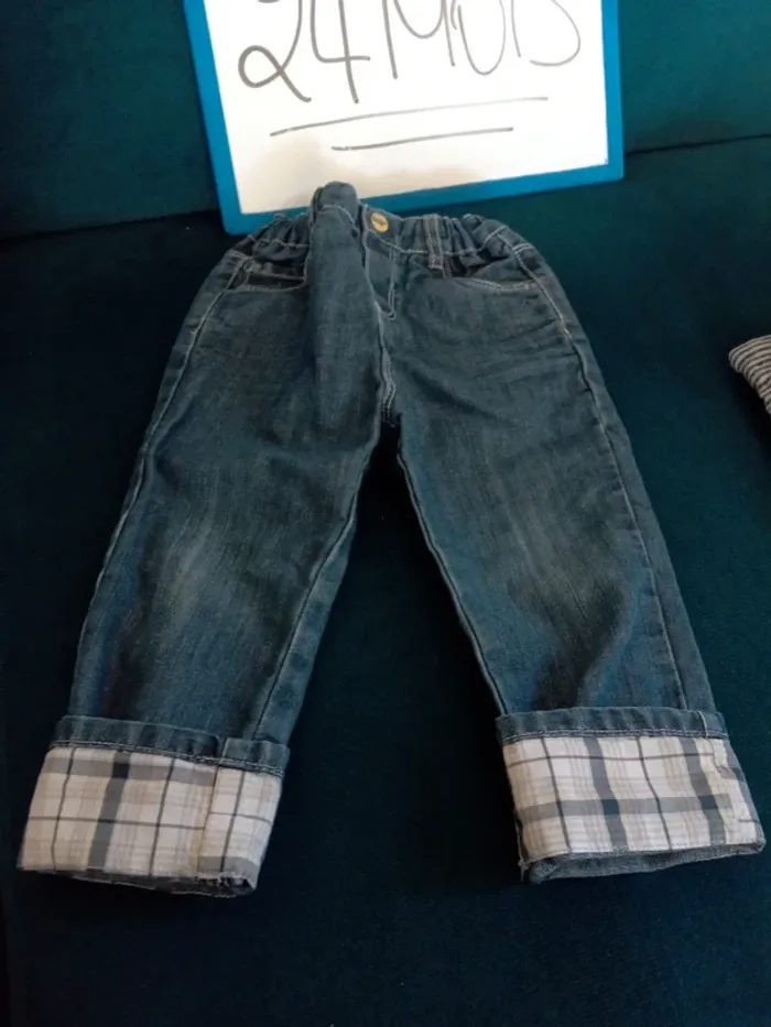 Lot de 7 jeans pantalons 24mois - photo numéro 9