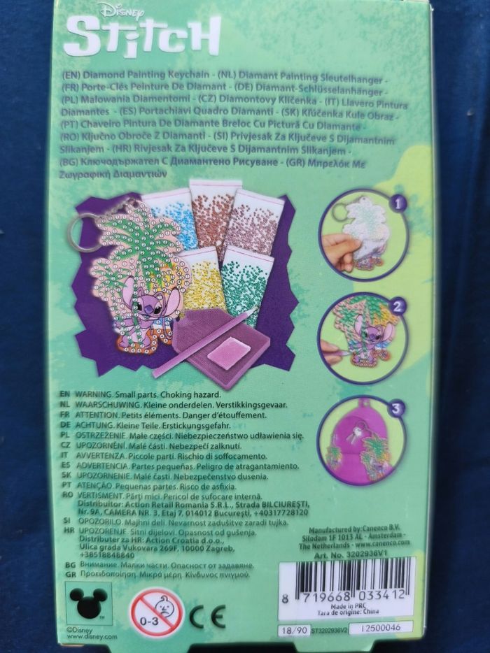 Porte clé painting diamond stitch - photo numéro 2