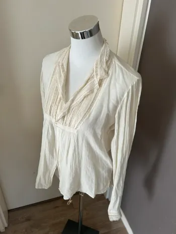 Blouse baby doll beige taille 40