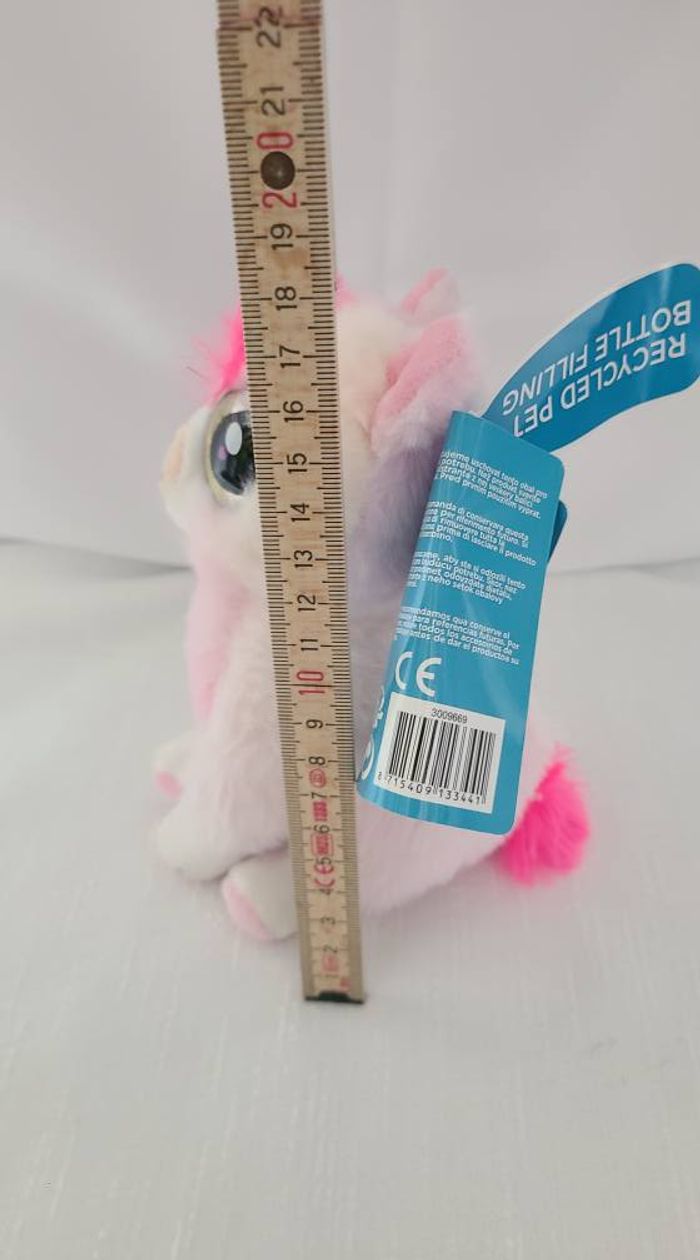 Doudou Peluche Lama Rose Gros Yeux - photo numéro 5