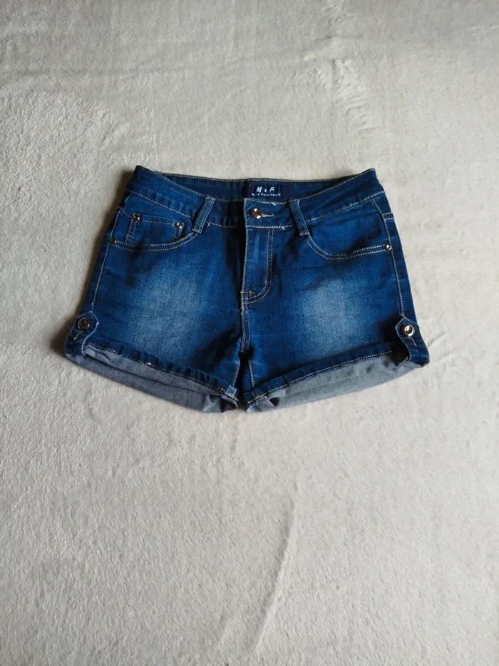 Short en jean femme Miss Fashion taille S