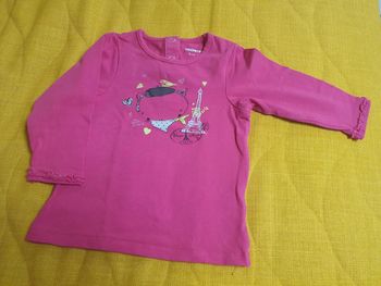 Pull fin rose bébé fille 9 mois Paris
