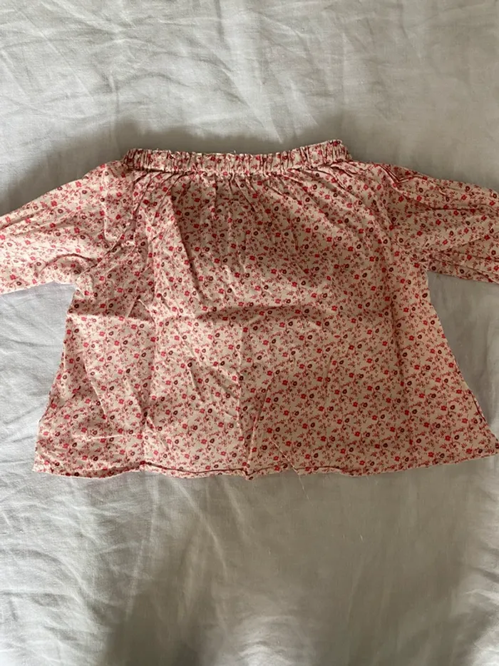 Blouse fleurie 12 mois Il était une luciole - photo numéro 5