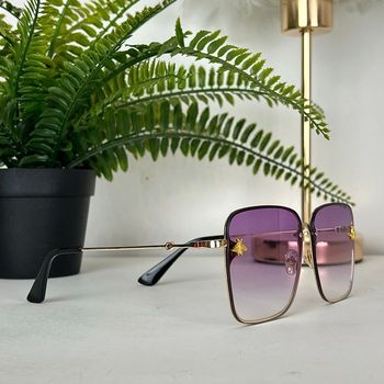 Lunette de soleil femme - violet / noir