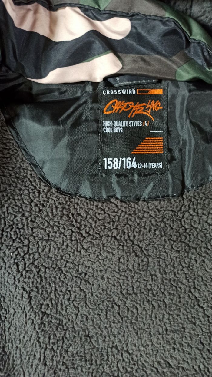 Manteau veste chaude militaire kaki 14 ans - photo numéro 6