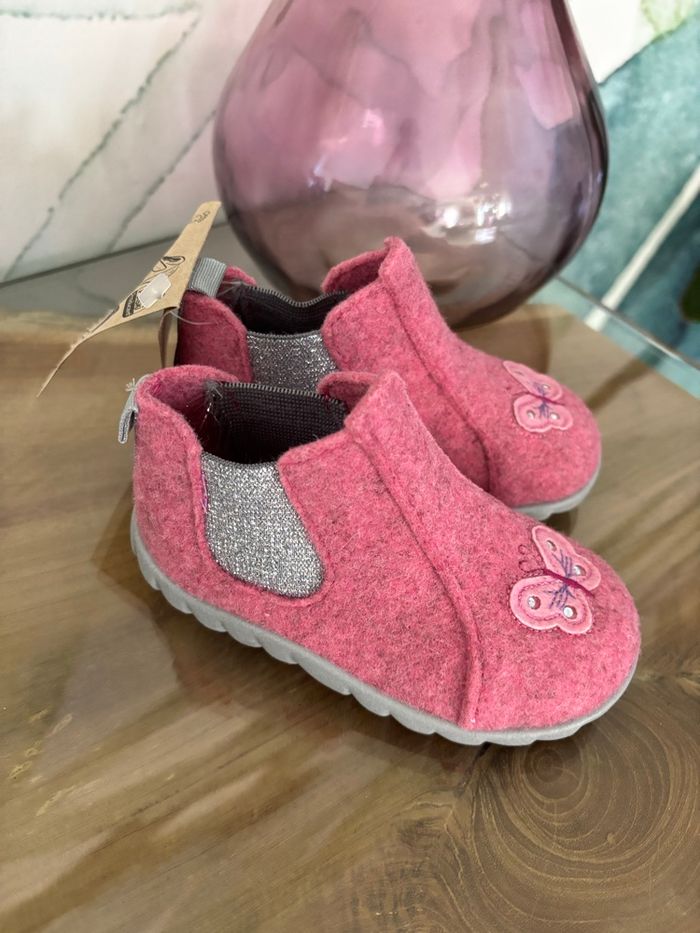 Chaussons feutrine fille Befado rose 21 - photo numéro 3
