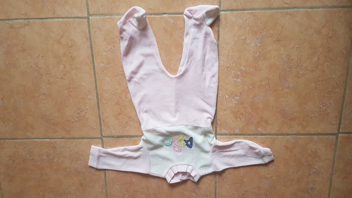 Grenouillère mi-saison fille 3 mois rose