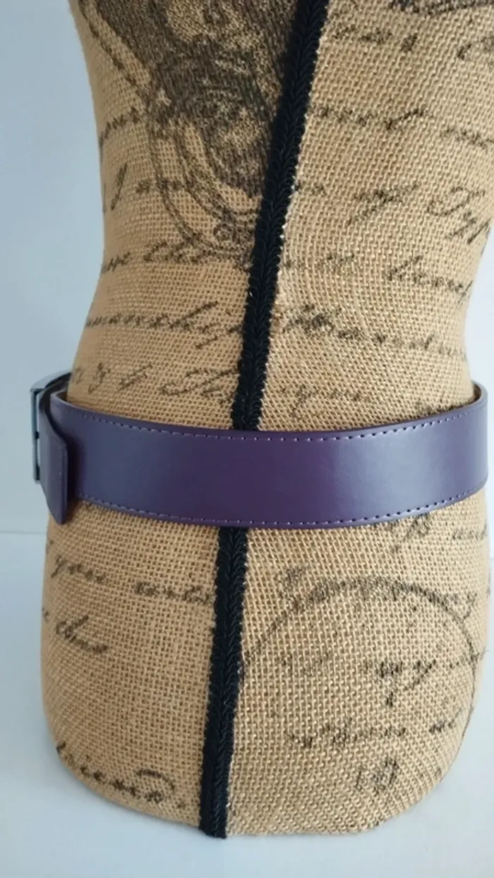 Ceinture violette boucle strass taille 85 cm - photo numéro 7