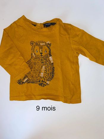 Tee shirt 9 mois