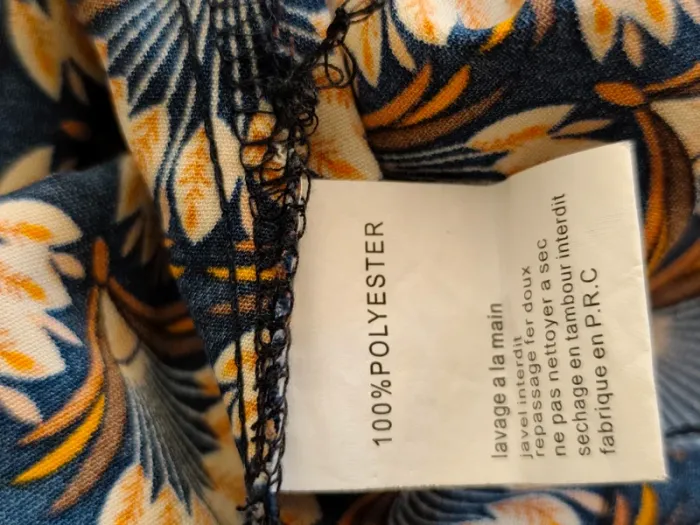 Robe imprimée dorée entrelacés T S/M - photo numéro 8