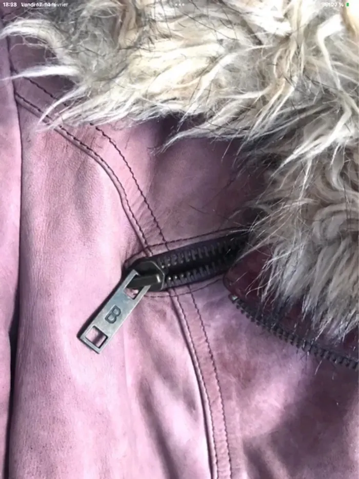 Veste en cuir Bershka taille 40 - photo numéro 5