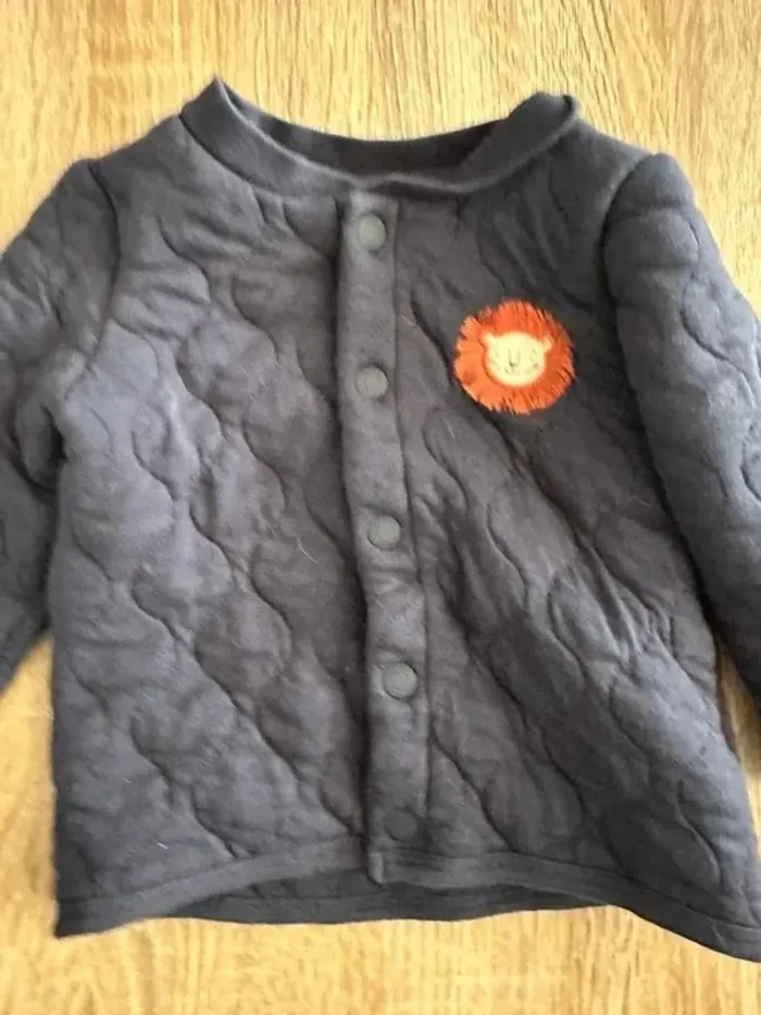Veste légère 12 mois lion - photo numéro 4