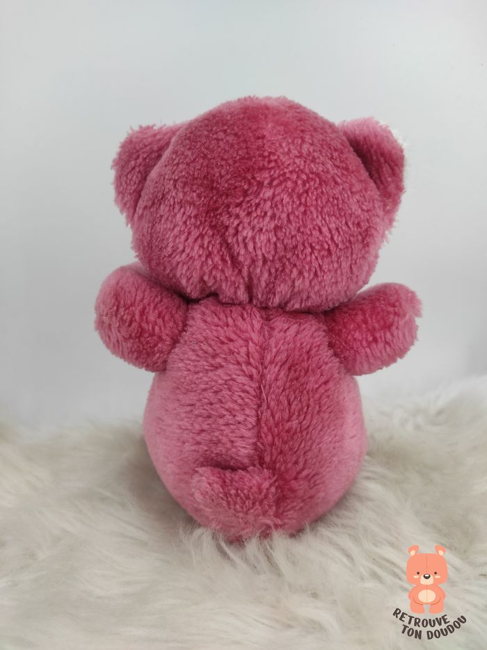 Peluche Chat Rose en Blanc Vintage Eluz - photo numéro 2