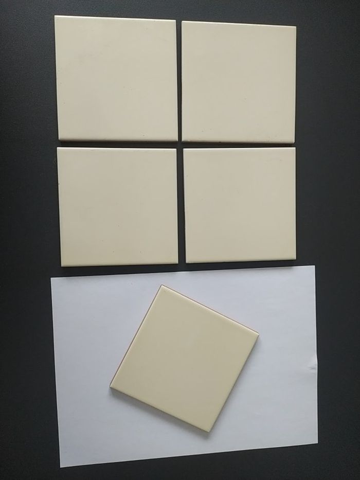 Lot carrelage mural faience crème 12,5 cm ( 125 carreaux) - photo numéro 3
