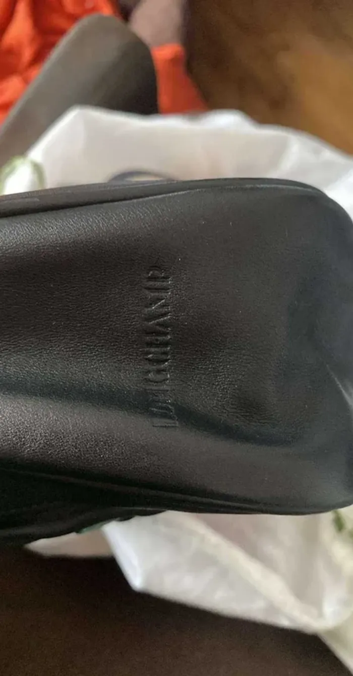 Sac Vintage Baguette Longchamp Noir Effet Ceinture - Comme Neuf - photo numéro 6