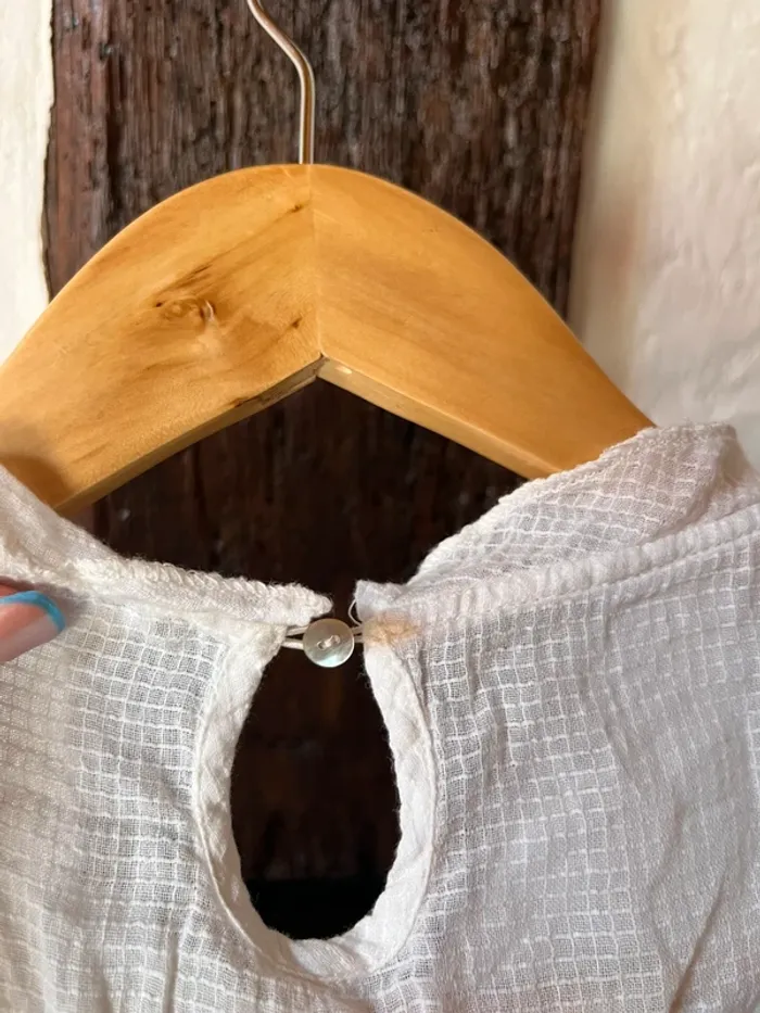 Blouse blanche à dentelle – version originale – T.42 - photo numéro 6