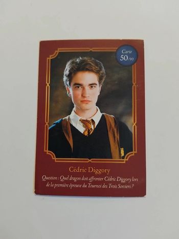 🃏 Carte Harry Potter (Auchan) - Wizarding World - Cédric Diggory 50/90