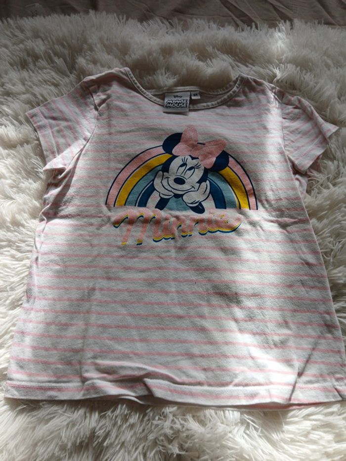 Tee-shirt minnie blanc 6 ans disney