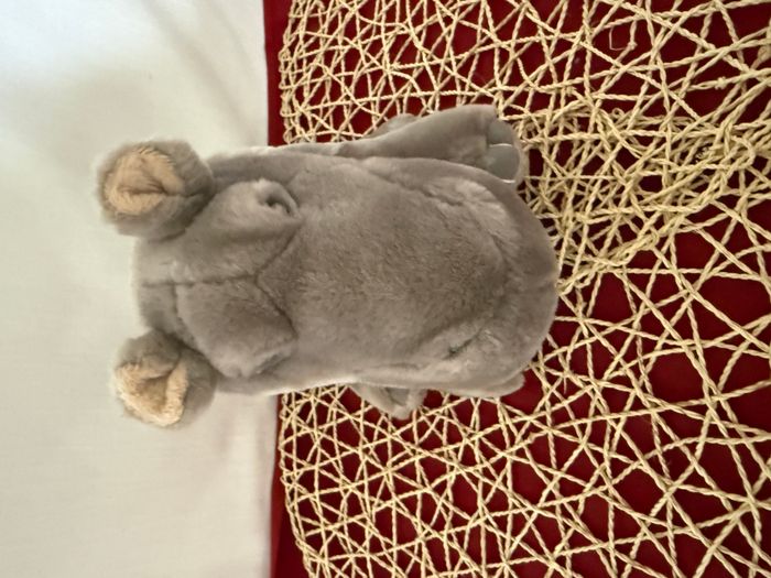 Peluche hippopotame NATURE PLANET gris