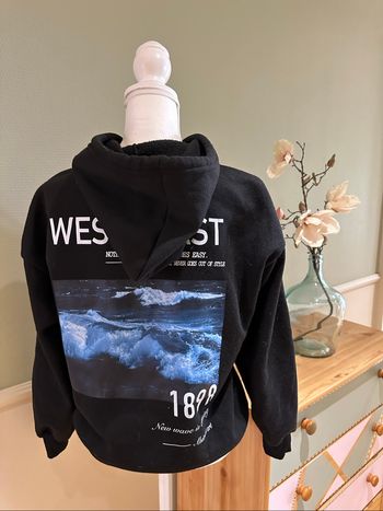 Sweat à capuche XS 34 imprimé West Coast tbe