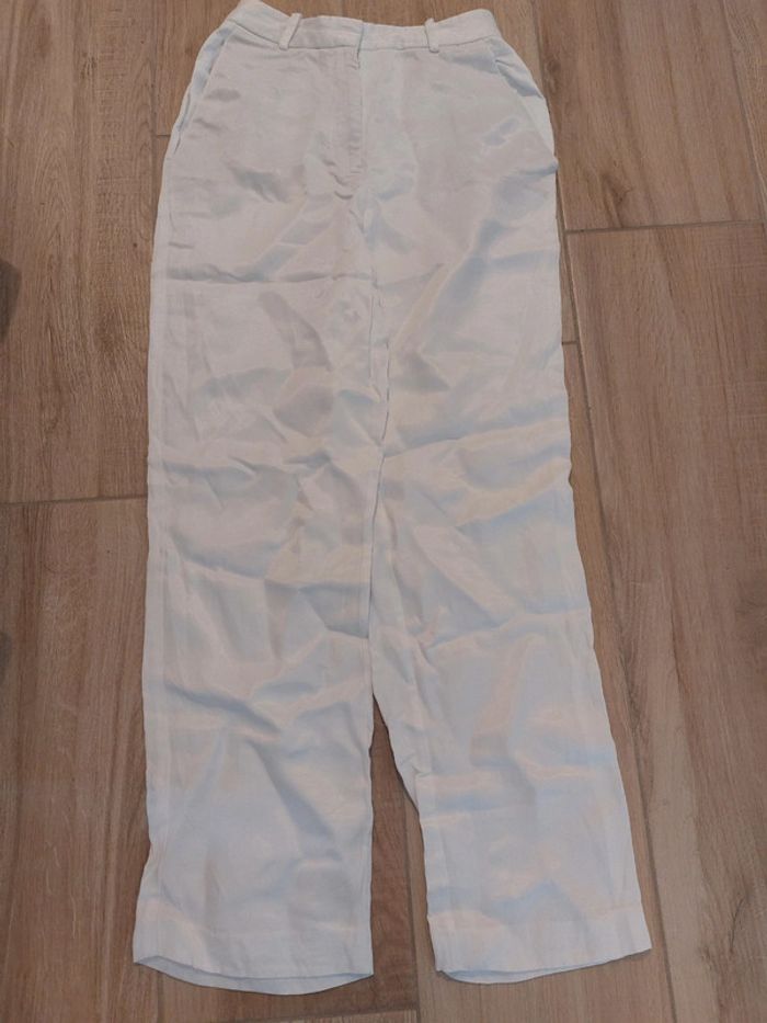 Pantalon leger blanc - Zara - taille XS
