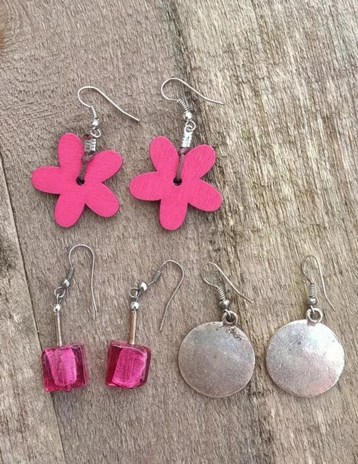 Lot boucles d'oreilles fantaisie - photo numéro 5