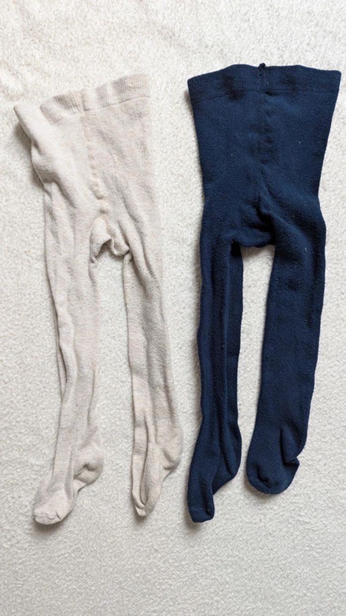 Lot 2 collants hiver 3-4 ans