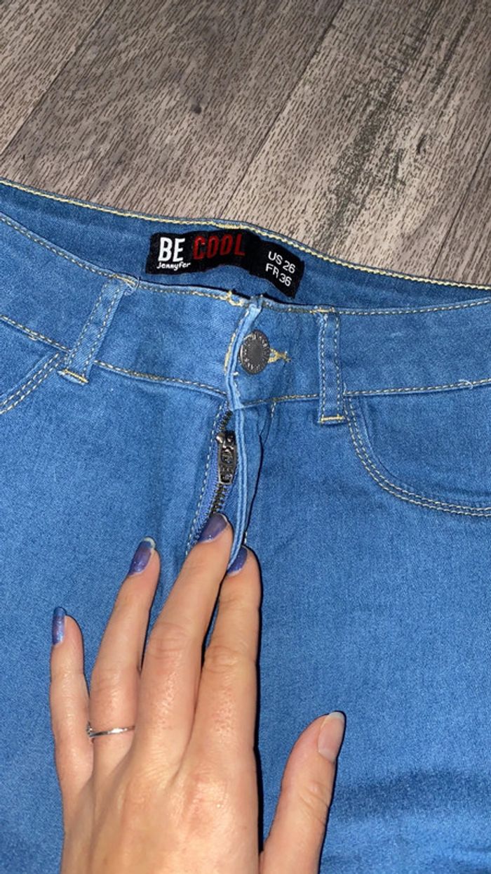 Jean bleu jennyfer a rayures - photo numéro 3