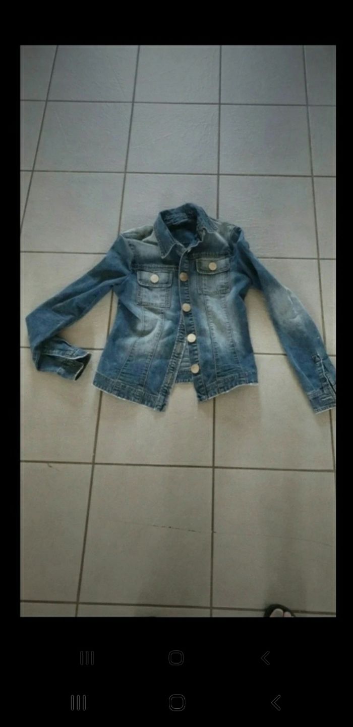 Veste jeans transfert 36 S - photo numéro 3