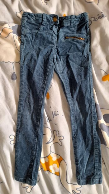 Pantalon slim velours