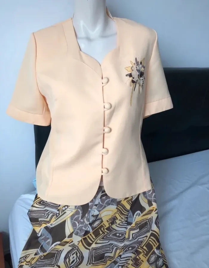 Veste tailleur été manche courte taille XL 42