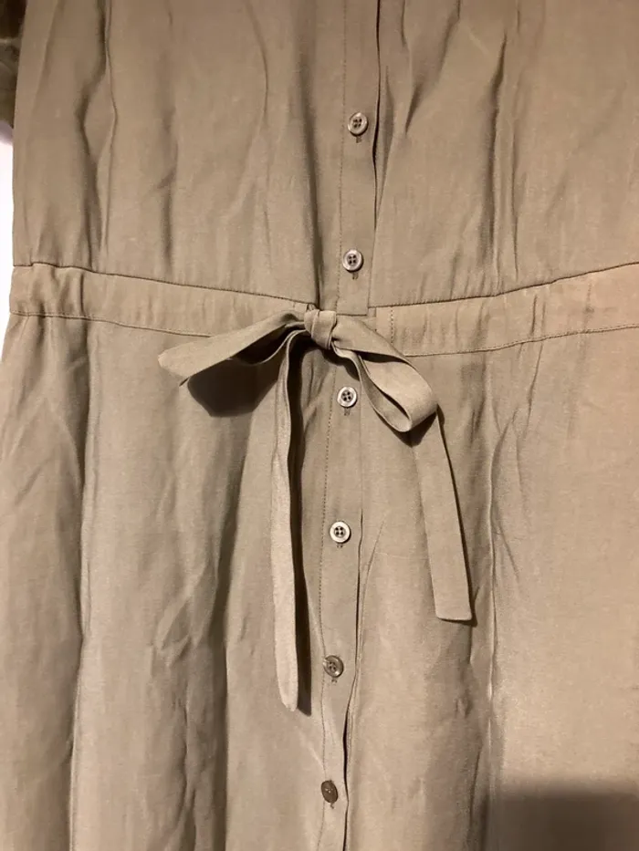 Robe longue type saharienne An’ge kaki - photo numéro 6