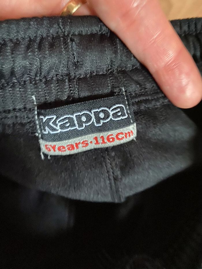 Beau pantalon jogging/survêtement noir Kappa T. 6 ans/116 cm fille neuf - photo numéro 7