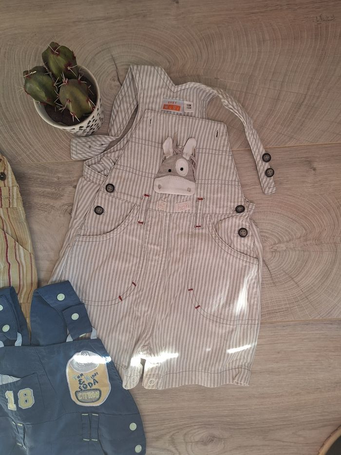 Lot salopettes été 12 mois garçon - photo numéro 2