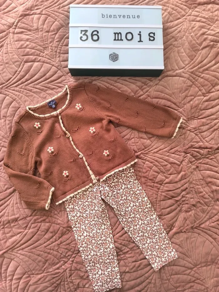 Ensemble Sergent major 36 mois leggin et gilet