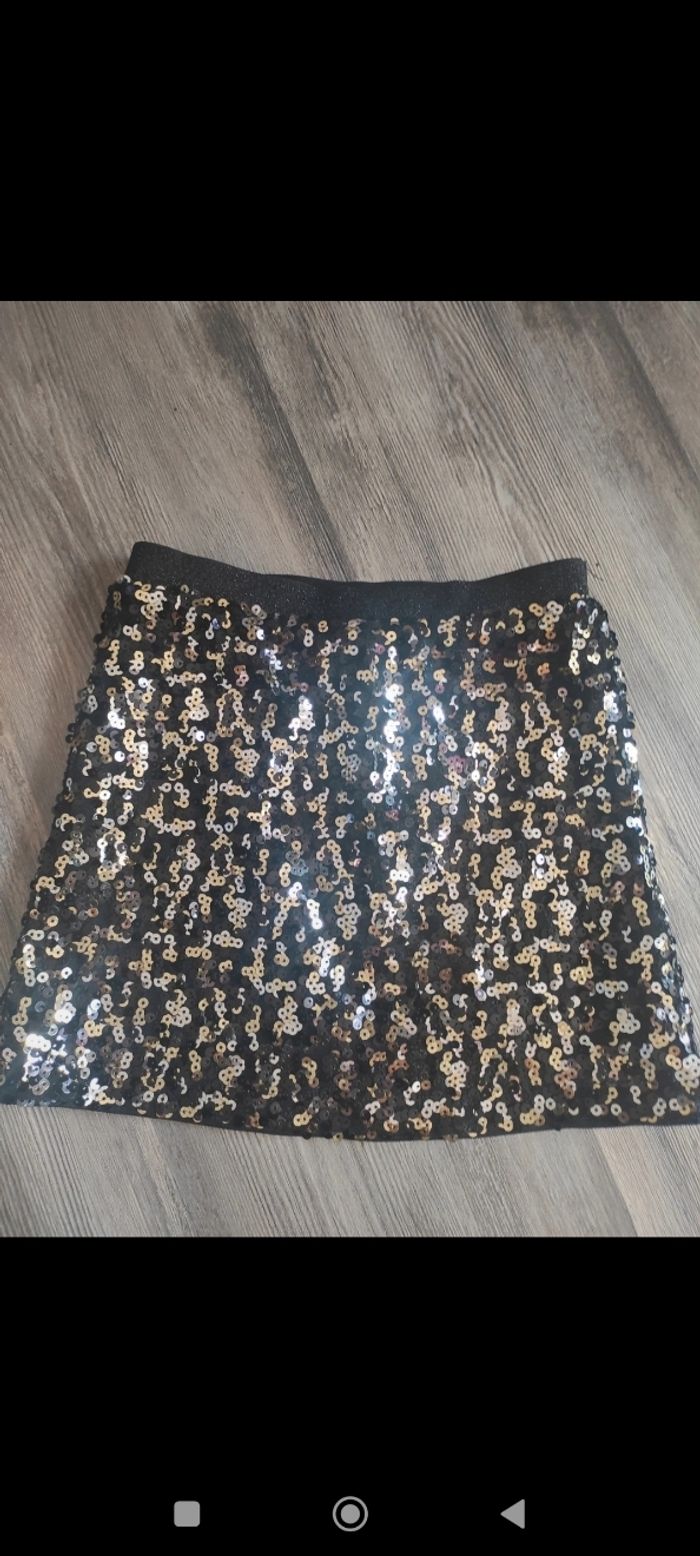 Jupe 4 ans avec sequins idéale pour fêtes de fin d'année ou Noël